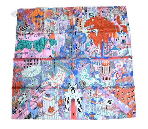 Hermes Animapolis 90cm Silk Scarf 